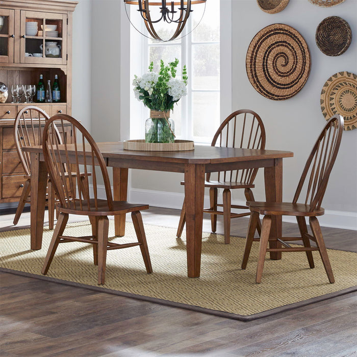 Hearthstone Ridge - Rectangular Table Set – 5 Piece Dining Room Sets by Liberty Furniture at Furniture Wholesale Plus , Nashville furniture store