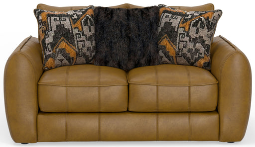 Corvara - Top Grain Italian Leather Match Loveseat - Caramel - Premium Stationary Loveseats from Jackson - Just $1459! Shop now at Furniture Wholesale Plus  We are the best furniture store in Nashville, Hendersonville, Goodlettsville, Madison, Antioch, Mount Juliet, Lebanon, Gallatin, Springfield, Murfreesboro, Franklin, Brentwood