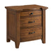 Gage - 3-Drawer Nightstand With USB And Power - Chestnut – Nightstands w/ Charging Stations by Elements International at Furniture Wholesale Plus , Nashville furniture store