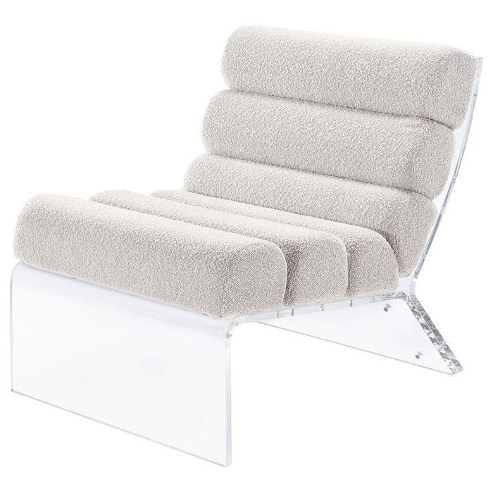 Serreta - Boucle Upholstered Armless Acrylic Chair - Premium Armless Chairs from Coaster Fine Furniture - Just $939! Shop now at Furniture Wholesale Plus  We are the best furniture store in Nashville, Hendersonville, Goodlettsville, Madison, Antioch, Mount Juliet, Lebanon, Gallatin, Springfield, Murfreesboro, Franklin, Brentwood
