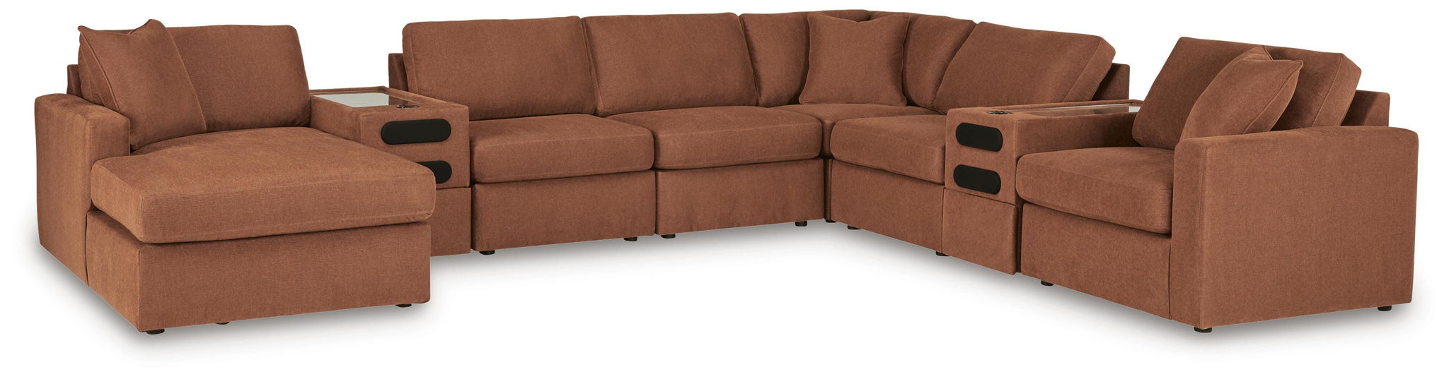 Modmax - U-Shaped Sectional - Spice – Stationary Sectionals by Signature Design by Ashley® at Furniture Wholesale Plus , Nashville furniture store