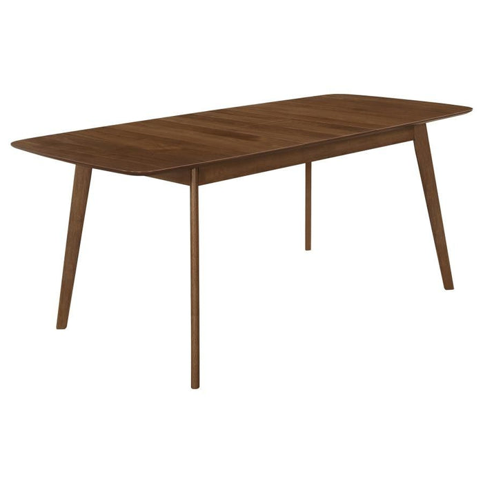 Redbridge - Extension Leaf Dining Table - Natural Walnut – Dining Tables with Extensions by CoasterEveryday at Furniture Wholesale Plus , Nashville furniture store