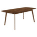 Redbridge - Extension Leaf Dining Table - Natural Walnut – Dining Tables with Extensions by CoasterEveryday at Furniture Wholesale Plus , Nashville furniture store