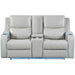 Luna - Power Console Loveseat – Reclining Loveseats by Steve Silver Furniture at Furniture Wholesale Plus , Nashville furniture store