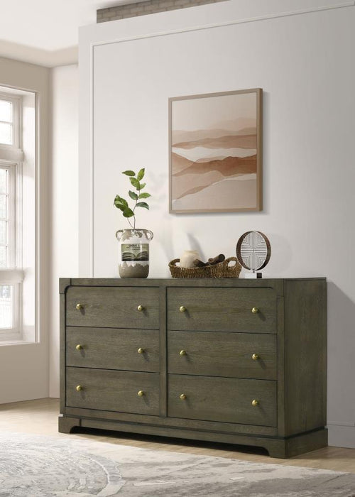 Gran Park - 6-Drawer Dresser Cabinet – Dressers by Coaster Fine Furniture at Furniture Wholesale Plus , Nashville furniture store