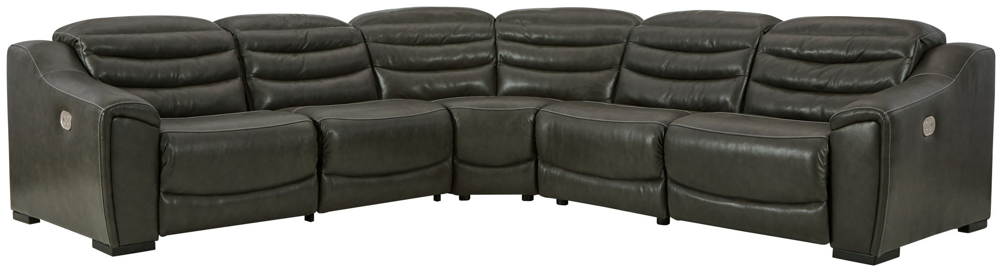 Center Line - Power Recliner Sectional – Reclining Sectionals by Signature Design by Ashley® at Furniture Wholesale Plus , Nashville furniture store
