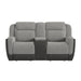 Hornet - Motion Glider Loveseat With Console – Reclining Loveseats by Elements International at Furniture Wholesale Plus , Nashville furniture store