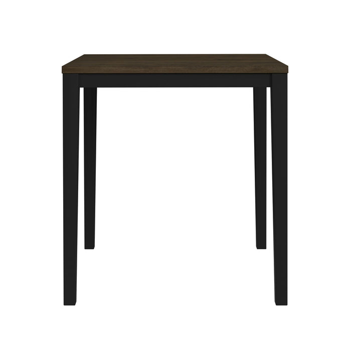 Tulane - 5 Piece Dining Set (Counter Table & 4 Counter Chairs) - Oak & Black – 5 Piece Dining Room Sets by Elements International at Furniture Wholesale Plus , Nashville furniture store