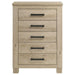 Oakglen - 5-Drawer Bedroom Chest Of Drawers - Weathered Oak – Accent Chests by Coaster Fine Furniture at Furniture Wholesale Plus , Nashville furniture store