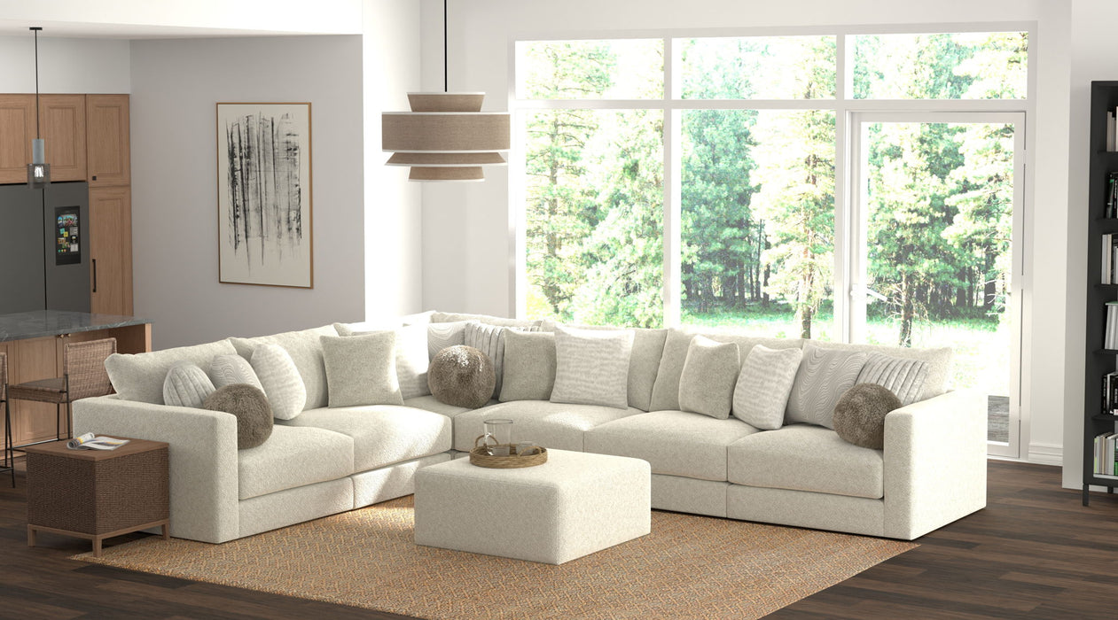 Ritzy - Modular Sofa And Included Cocktail Ottoman – 2 Piece Living Room Sets by Jackson at Furniture Wholesale Plus , Nashville furniture store