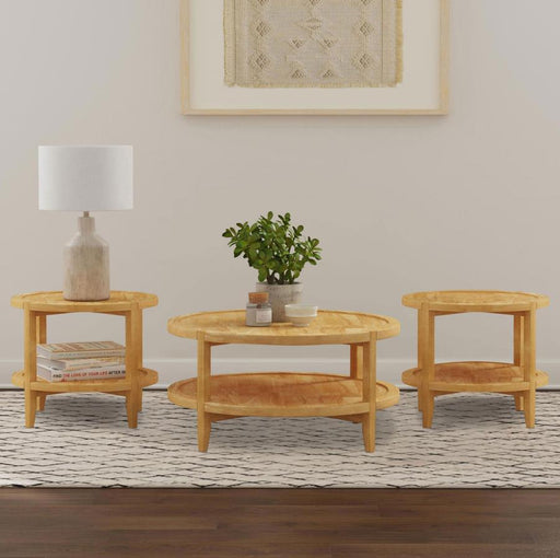 Camillo - Round Coffee And End Table Set – Table Sets by Coaster Fine Furniture at Furniture Wholesale Plus , Nashville furniture store