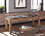 Lamont - Fabric Upholstered Accent Bench - Black And Natural - Premium Upholstered Benches from CoasterEssence - Just $269! Shop now at Furniture Wholesale Plus  We are the best furniture store in Nashville, Hendersonville, Goodlettsville, Madison, Antioch, Mount Juliet, Lebanon, Gallatin, Springfield, Murfreesboro, Franklin, Brentwood