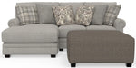 Livingston - Sectional With Comfort Coil Seating, 40" Cocktail Ottoman And Accent Pillows Included – 2 Piece Living Room Sets by Jackson at Furniture Wholesale Plus , Nashville furniture store