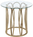 Monett - Round Glass Top Table – End Tables by CoasterEssence at Furniture Wholesale Plus , Nashville furniture store