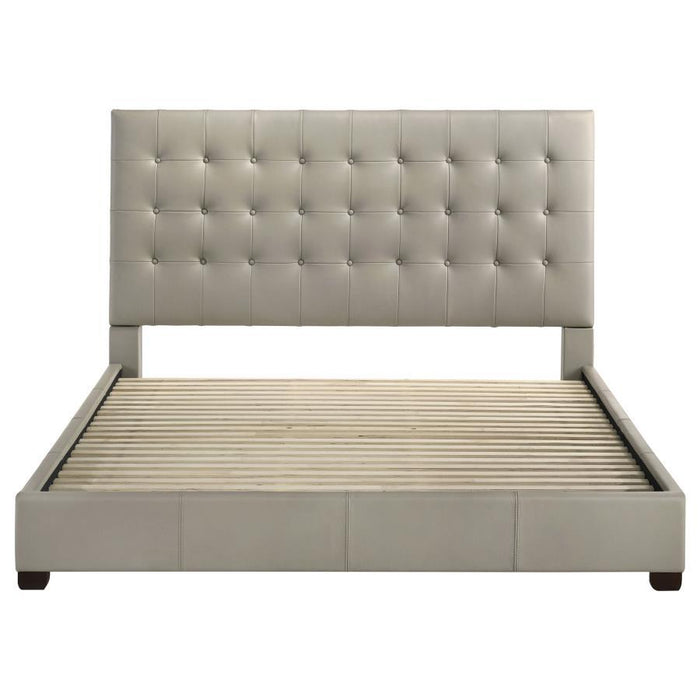 Medley - Genuine Leather Platform Bed – Upholstered Beds by Coaster Fine Furniture at Furniture Wholesale Plus , Nashville furniture store