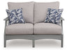Cove Beach - Loveseat With Cushion - Gray – Loveseats by Signature Design by Ashley® at Furniture Wholesale Plus , Nashville furniture store