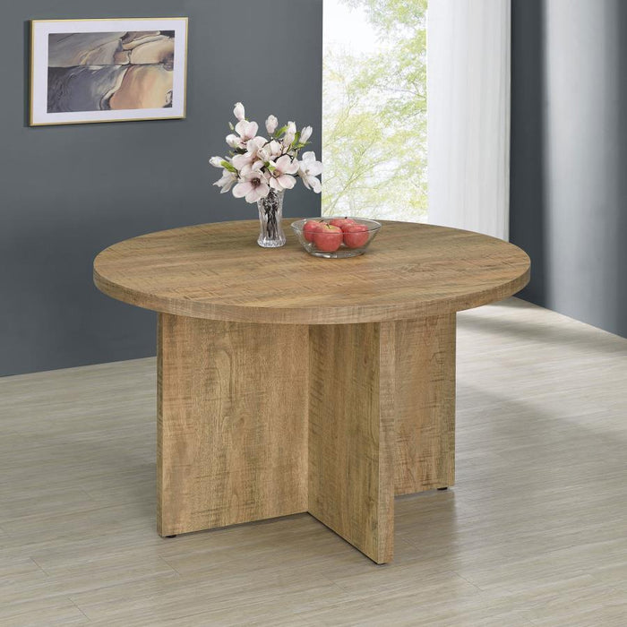 Jamestown - Round Composite Wood Dining Table - Mango – Dining Tables by CoasterEveryday at Furniture Wholesale Plus , Nashville furniture store