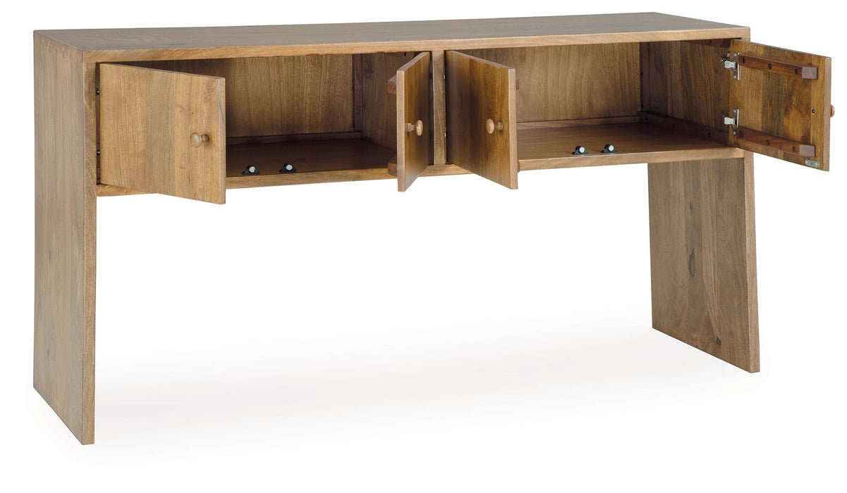 Ella Grove - Console - Rich Brown – Console Tables by Signature Design by Ashley® at Furniture Wholesale Plus , Nashville furniture store