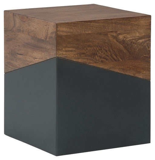 Trailbend - Accent Table - Brown / Gunmetal – Accent Tables by Signature Design by Ashley® at Furniture Wholesale Plus , Nashville furniture store