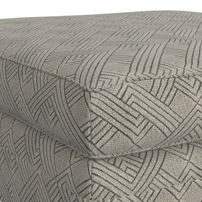 Tully - Ottoman - Modular Dove – Upholstered Ottomans by Elements International at Furniture Wholesale Plus , Nashville furniture store