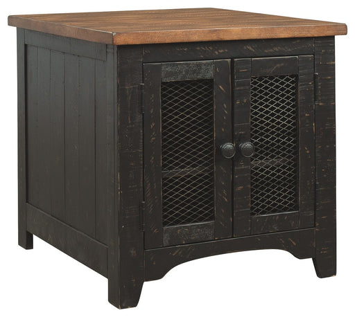Valebeck - Black / Brown - Rectangular End Table - Premium End Tables from Signature Design by Ashley® - Just $258! Shop now at Furniture Wholesale Plus  We are the best furniture store in Nashville, Hendersonville, Goodlettsville, Madison, Antioch, Mount Juliet, Lebanon, Gallatin, Springfield, Murfreesboro, Franklin, Brentwood