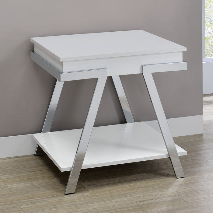 Zena - End Tables - White – End Tables by Steve Silver Furniture at Furniture Wholesale Plus , Nashville furniture store