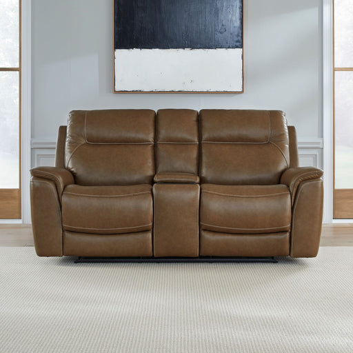 Collins - Loveseat With Console P3 & ZG - York Chestnut – Reclining Loveseats by Liberty Furniture at Furniture Wholesale Plus , Nashville furniture store