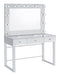 Umbridge - 3-Drawer Vanity Set With Lighting - Chrome And White - Premium Vanity Sets from CoasterEssence - Just $849! Shop now at Furniture Wholesale Plus  We are the best furniture store in Nashville, Hendersonville, Goodlettsville, Madison, Antioch, Mount Juliet, Lebanon, Gallatin, Springfield, Murfreesboro, Franklin, Brentwood