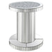 Dorielle - Round Mirrored Acrylic Crystal Side Table - Silver – Side Tables by CoasterElevations at Furniture Wholesale Plus , Nashville furniture store