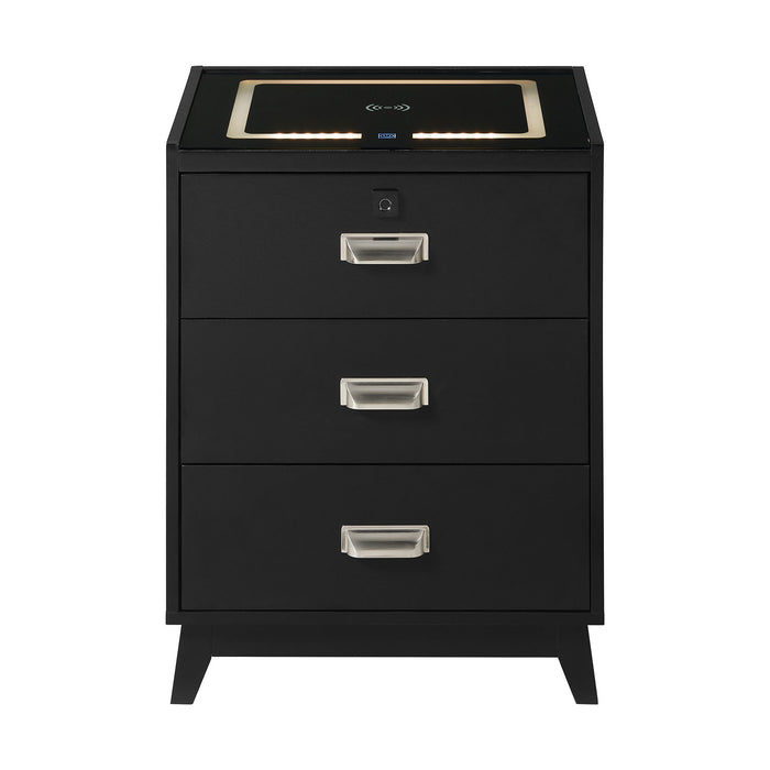 Rio - Nightstand With Electronic Features – Nightstands w/ Charging Stations by Elements International at Furniture Wholesale Plus , Nashville furniture store