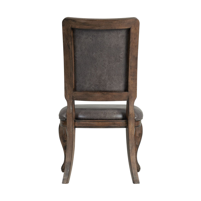 Gramercy - Side Chair (Set of 2) - Dark Brown – Chair Sets by Elements International at Furniture Wholesale Plus , Nashville furniture store