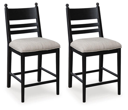 Greddinton - Upholstered Barstool (Set of 2) – Stool Sets by Signature Design by Ashley® at Furniture Wholesale Plus , Nashville furniture store