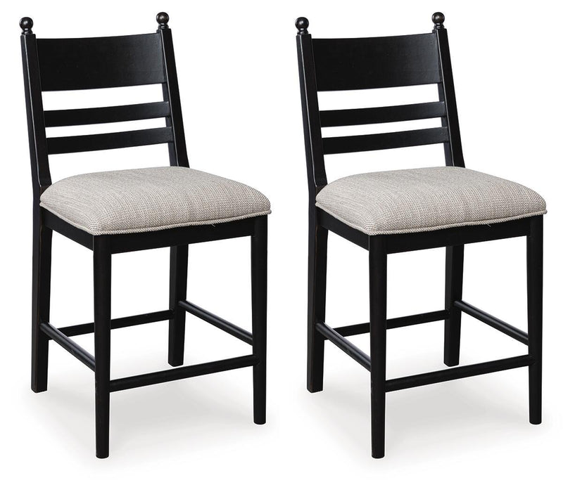 Greddinton - Upholstered Barstool (Set of 2) – Stool Sets by Signature Design by Ashley® at Furniture Wholesale Plus , Nashville furniture store