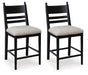 Greddinton - Upholstered Barstool (Set of 2) – Stool Sets by Signature Design by Ashley® at Furniture Wholesale Plus , Nashville furniture store