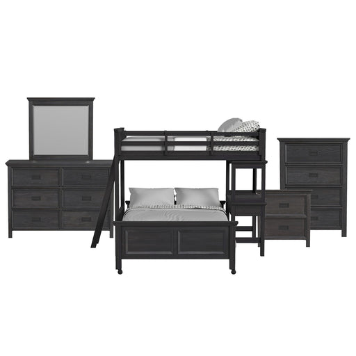 Hampton Kids - Loft With Ladder And Desk With Speaker Bedroom Set – 3 Piece Bedroom Sets by Elements International at Furniture Wholesale Plus , Nashville furniture store