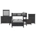 Hampton Kids - Loft With Ladder And Desk With Speaker Bedroom Set – 3 Piece Bedroom Sets by Elements International at Furniture Wholesale Plus , Nashville furniture store