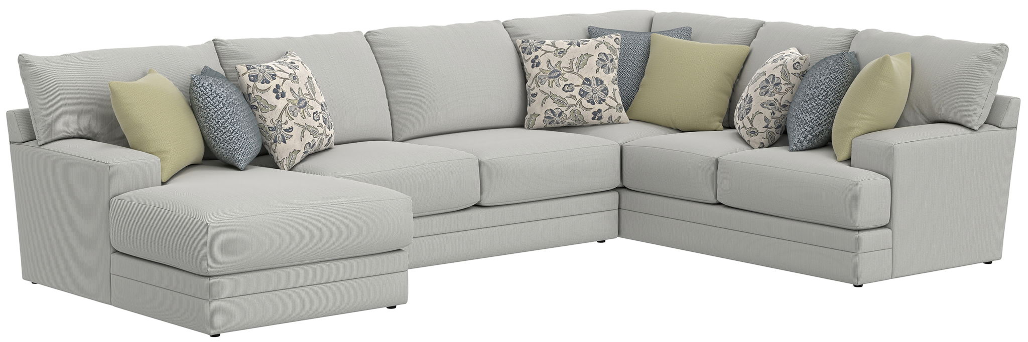 Stockbridge - Sectional With Comfort Coil Seating And 9 Accent Pillows Included – Stationary Sectionals by Jackson at Furniture Wholesale Plus , Nashville furniture store