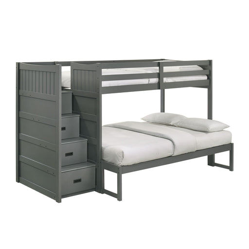 Sami - Step Bunk With Left Headboard – Bunk Beds by Elements International at Furniture Wholesale Plus , Nashville furniture store
