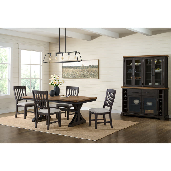 Montrose - Server And Hutch With LED Light - Espresso And Brown – Hutches & Buffets by Elements International at Furniture Wholesale Plus , Nashville furniture store