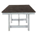 Farmhouse - Trestle Table - Two Tone White / Wood Tone – Dining Tables by Liberty Furniture at Furniture Wholesale Plus , Nashville furniture store