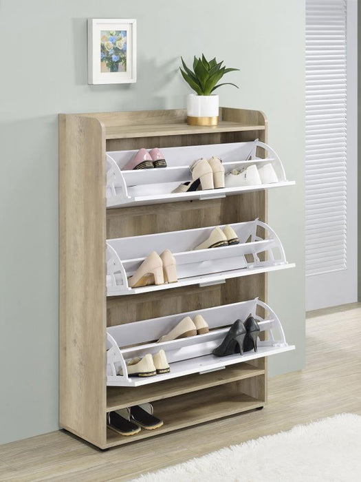 Denia - 3-Tier Engineered Wood Shoe Cabinet – Shoe Cabinets by CoasterEveryday at Furniture Wholesale Plus , Nashville furniture store