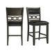 Amherst - Counter Side Chair With PU Cushion (Set of 2) - Gray Finish – Chair Sets by Elements International at Furniture Wholesale Plus , Nashville furniture store