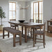Brook Bay - Counter Trestle Table Set – 6 Piece Dining Room Sets by Liberty Furniture at Furniture Wholesale Plus , Nashville furniture store
