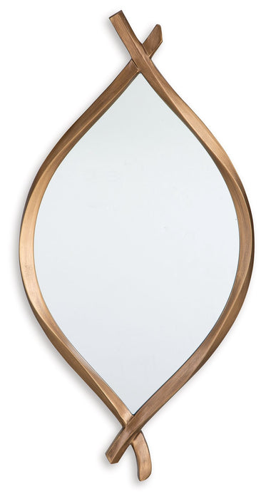 Bartner - Accent Mirror - Antique Gold Finish – Accent Mirrors by Signature Design by Ashley® at Furniture Wholesale Plus , Nashville furniture store
