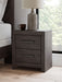 Prendonea - Two Drawer Night Stand - Charcoal – Accent Nightstands by Signature Design by Ashley® at Furniture Wholesale Plus , Nashville furniture store