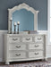 Montelaine - Dresser And Mirror - Antique White – Dresser & Mirror by Benchcraft® at Furniture Wholesale Plus , Nashville furniture store