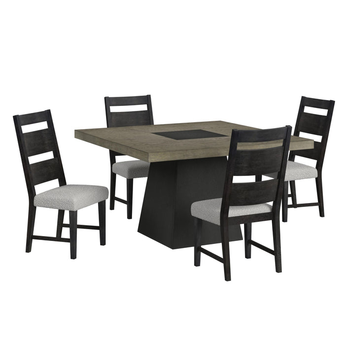 Jemma - Square Dining Table - Gray / Dark Espresso – Dining Tables by Elements International at Furniture Wholesale Plus , Nashville furniture store