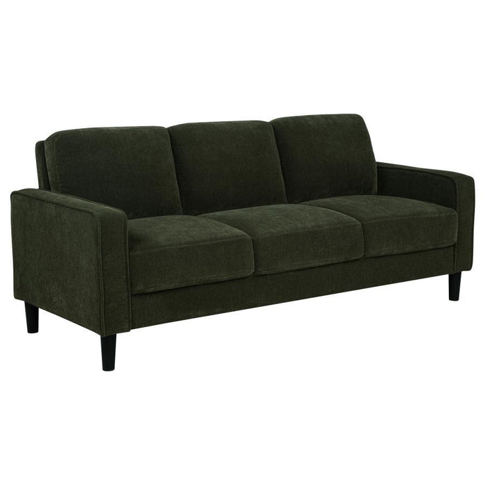 Ruth - Upholstered Track Arm Sofa – Stationary Sofas by Coaster Fine Furniture at Furniture Wholesale Plus , Nashville furniture store