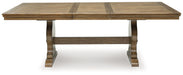 Sturlayne - Rectangular Dining Room Extension Table - Brown – Dining Tables with Extensions by Benchcraft® at Furniture Wholesale Plus , Nashville furniture store