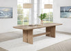 Kailani - Rectangular Wood Dining Table - Beige Oak – Dining Tables with Extensions by Coaster Fine Furniture at Furniture Wholesale Plus , Nashville furniture store